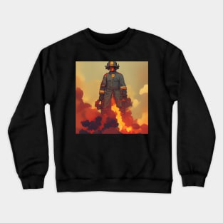 Fireman | Comics style Crewneck Sweatshirt